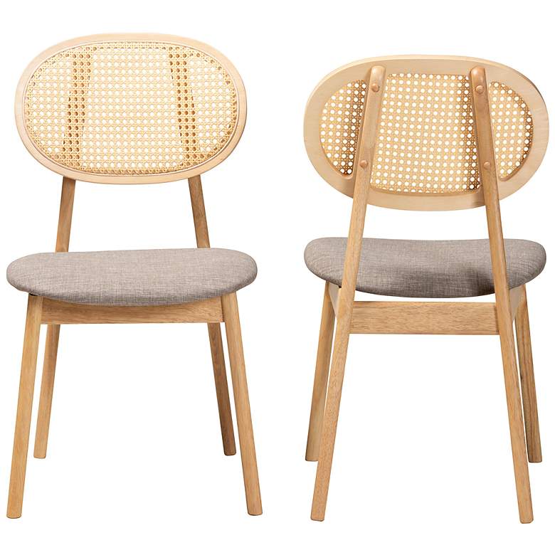 Image 6 Baxton Studio Darrion Natural Oak Dining Chairs Set of 2 more views