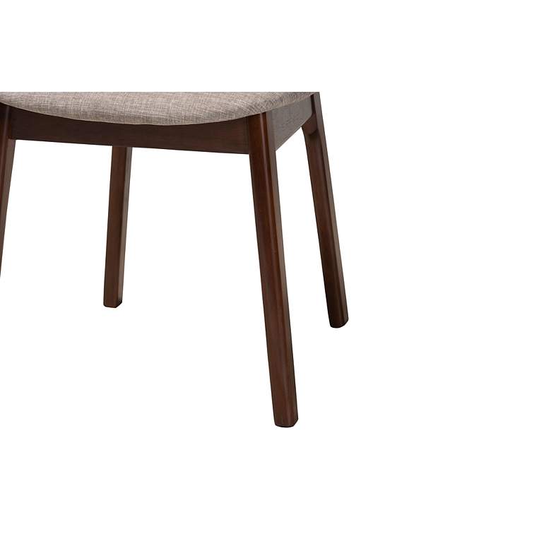 Image 4 Baxton Studio Darrion Walnut Brown Dining Chairs Set of 2 more views