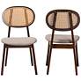 6_Baxton Studio Darrion Walnut Brown Dining Chairs Set of 2 more views