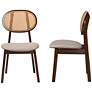 7_Baxton Studio Darrion Walnut Brown Dining Chairs Set of 2 more views