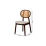 Baxton Studio Darrion Walnut Brown Dining Chairs Set of 2