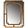 Baxton Studio Dayana Antique Gold Finished Wood Accent Wall Mirror