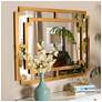 1_Baxton Studio Dayana Antique Gold Finished Wood Accent Wall Mirror