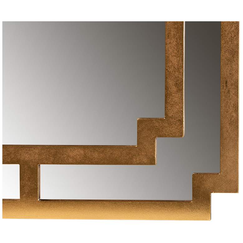 Image 3 Baxton Studio Dayana Antique Gold Finished Wood Accent Wall Mirror more views