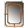 4_Baxton Studio Dayana Antique Gold Finished Wood Accent Wall Mirror more views