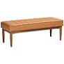 2_Baxton Studio Daymond Tufted Tan Faux Leather Dining Bench