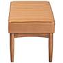 5_Baxton Studio Daymond Tufted Tan Faux Leather Dining Bench more views