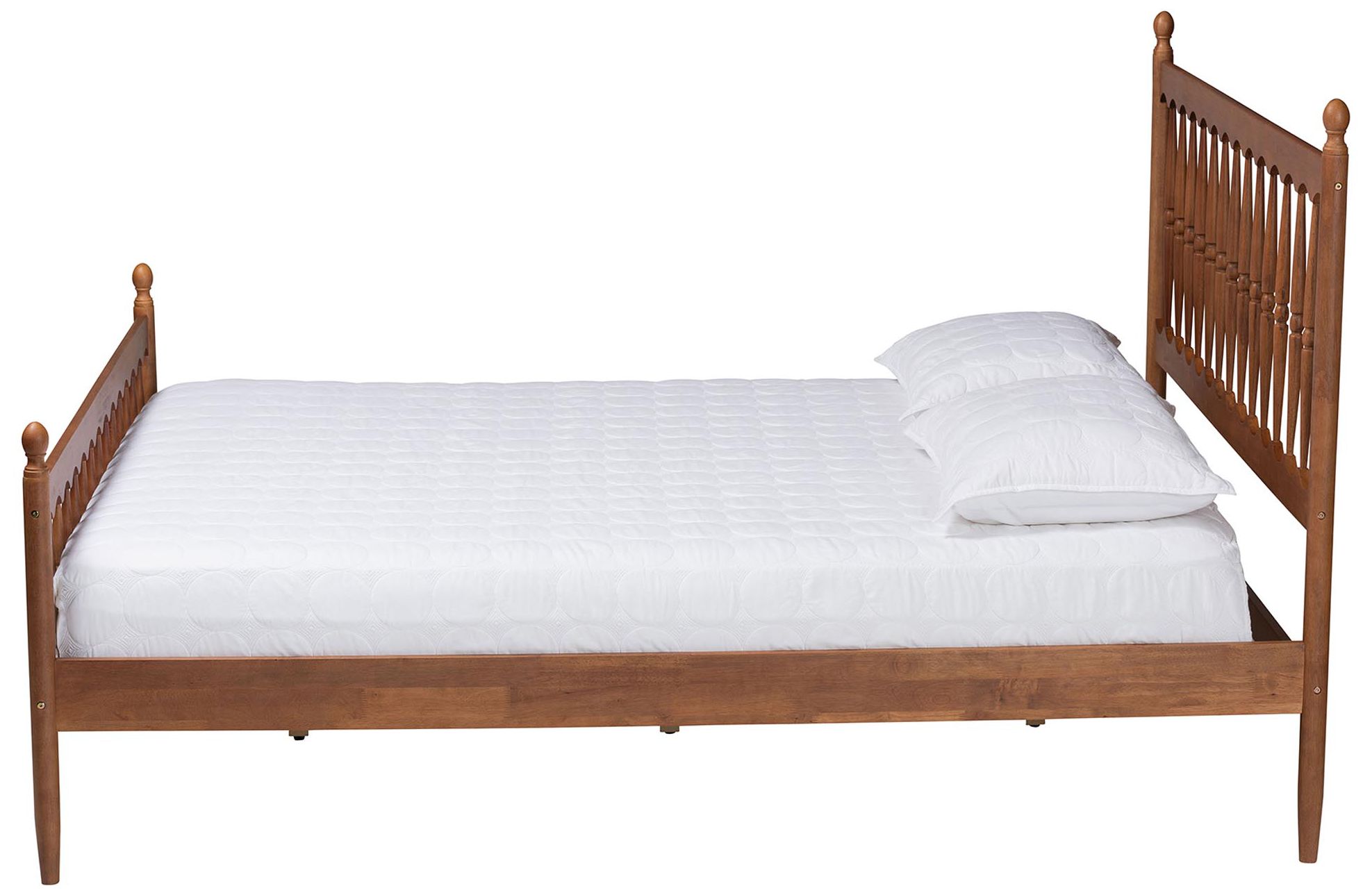 Image 3 Baxton Studio Deance Retro-Modern Wood Queen Size Platform Bed more views