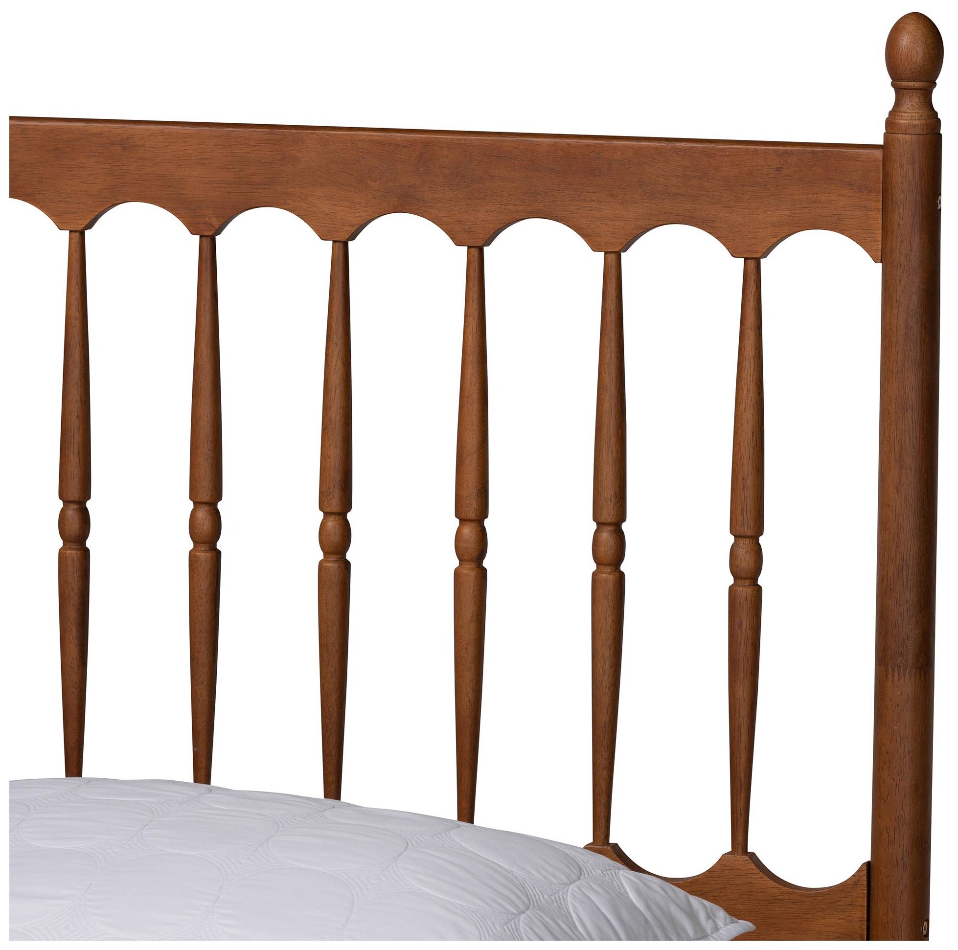 Image 5 Baxton Studio Deance Retro-Modern Wood Queen Size Platform Bed more views