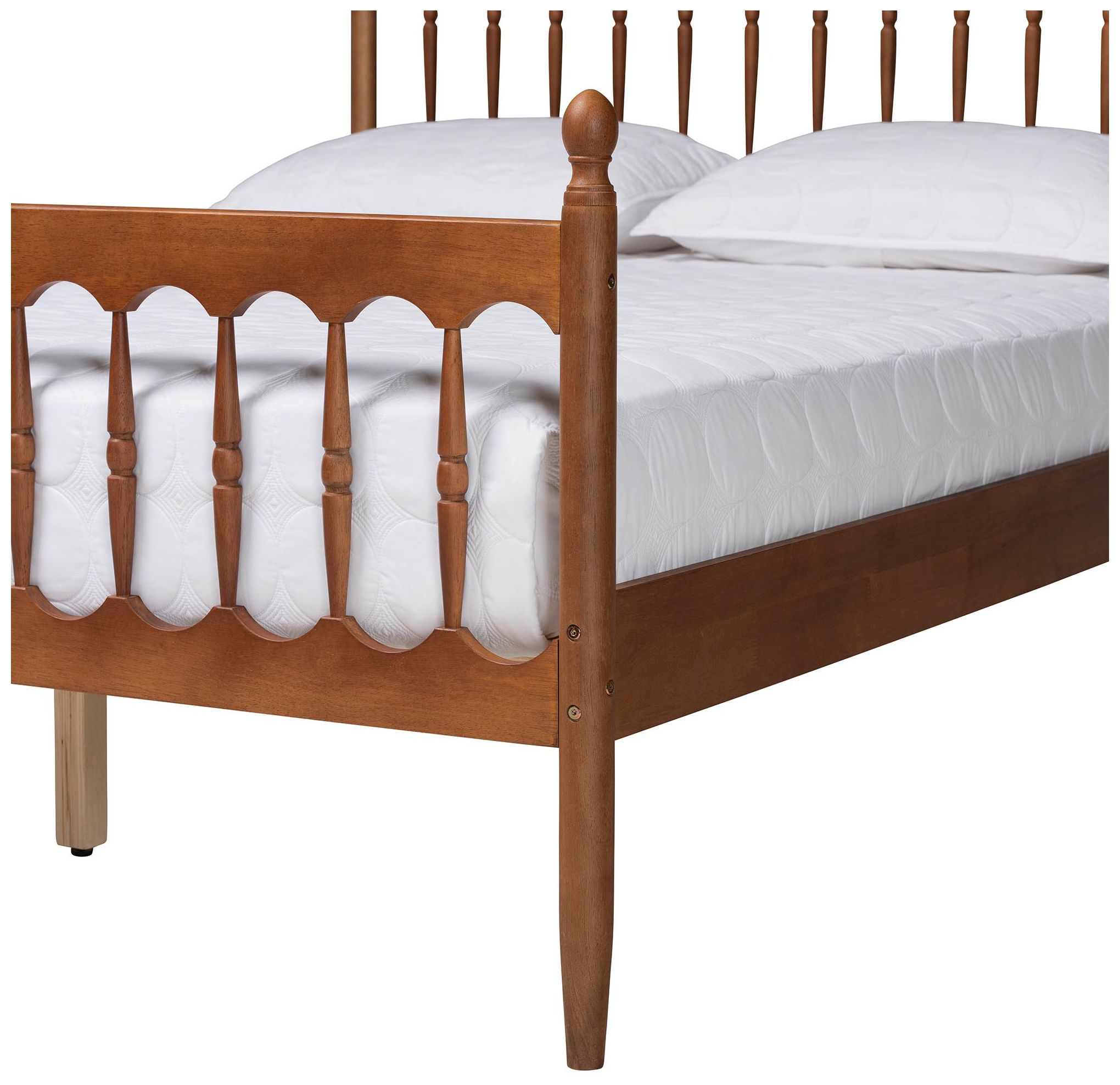 Image 6 Baxton Studio Deance Retro-Modern Wood Queen Size Platform Bed more views