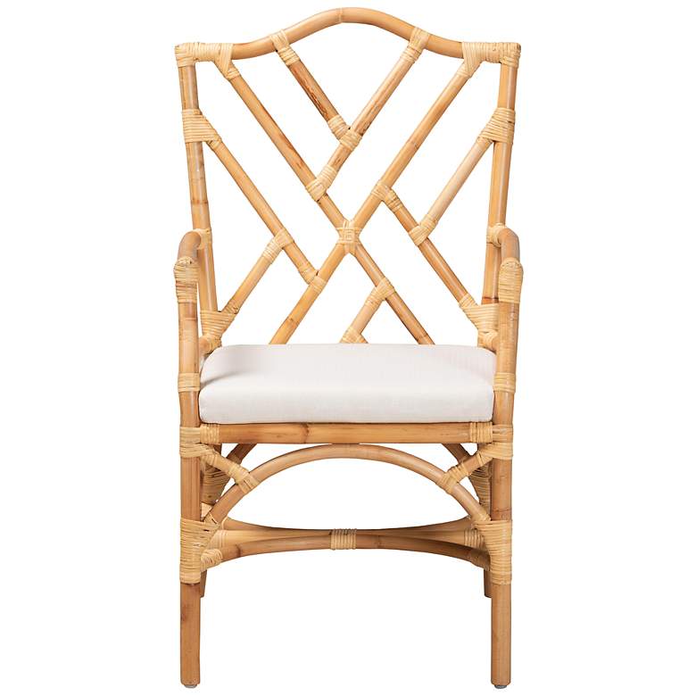 Image 6 Baxton Studio Delta Natural Rattan Dining Armchair more views