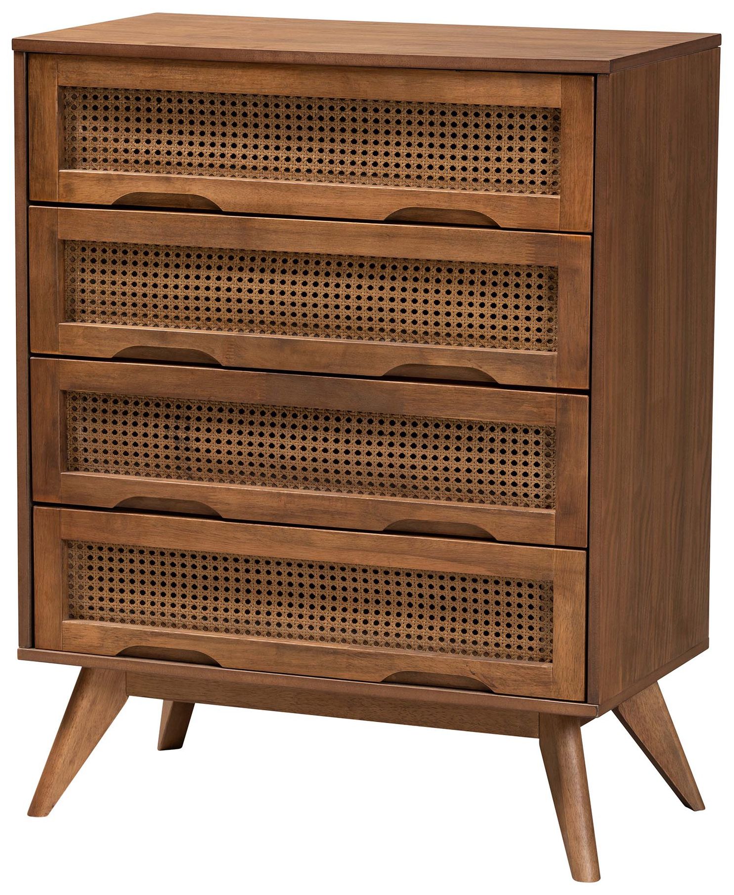 Baxton Studio Demeter Mid Century Wood Full Size 5-Piece Bedroom Set
