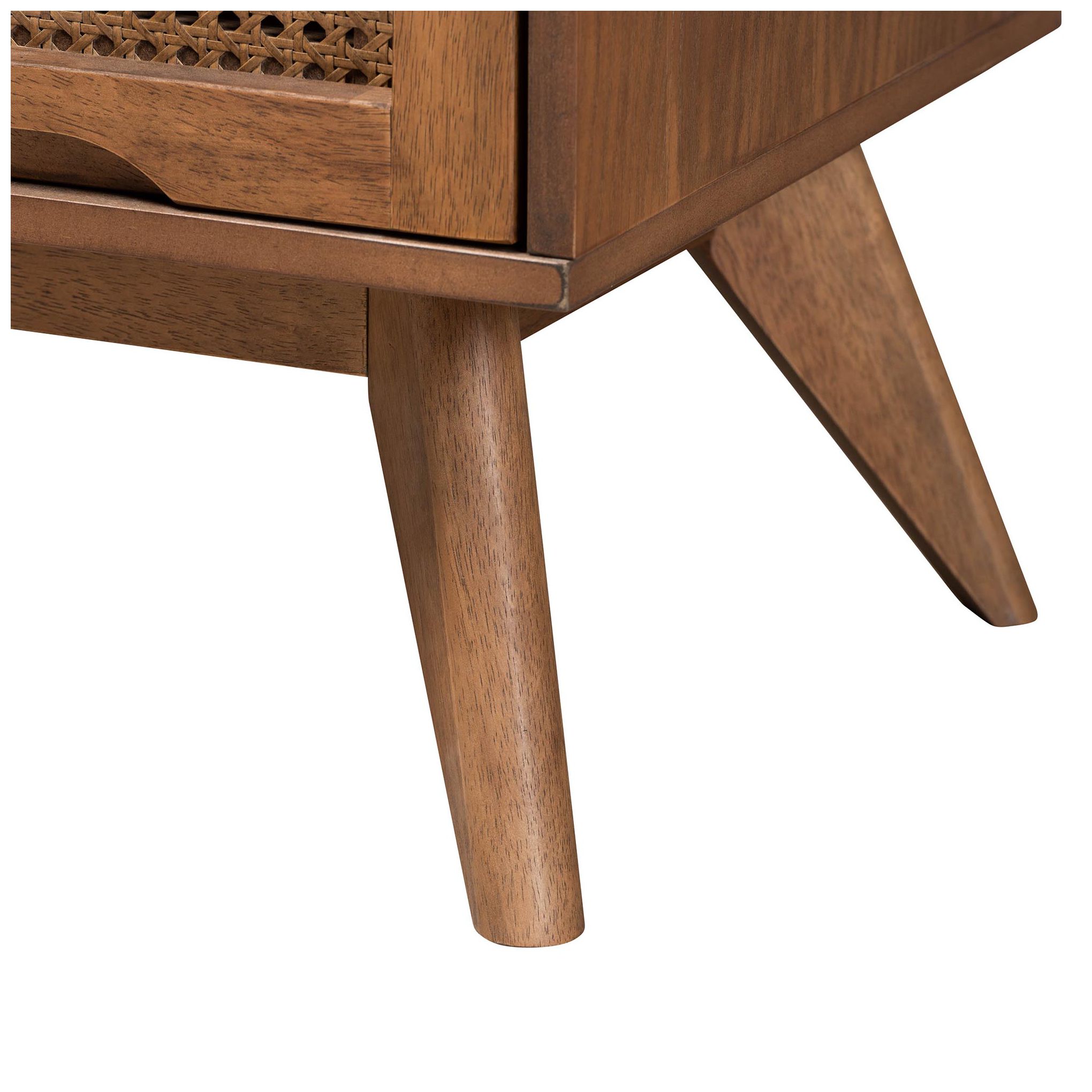 Baxton Studio Demeter Mid Century Wood Full Size 5-Piece Bedroom Set