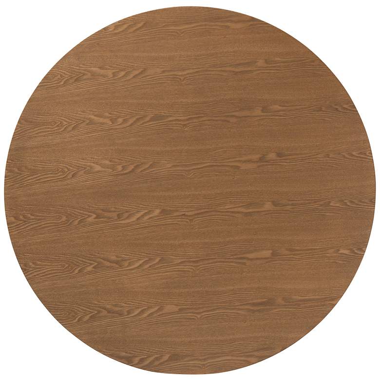 Image 3 Baxton Studio Denmark 39 1/2" Wide Modern Oak Wood Round Dining Table more views
