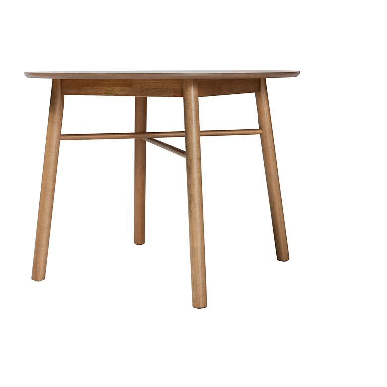 Image 6 Baxton Studio Denmark 39 1/2" Wide Modern Oak Wood Round Dining Table more views