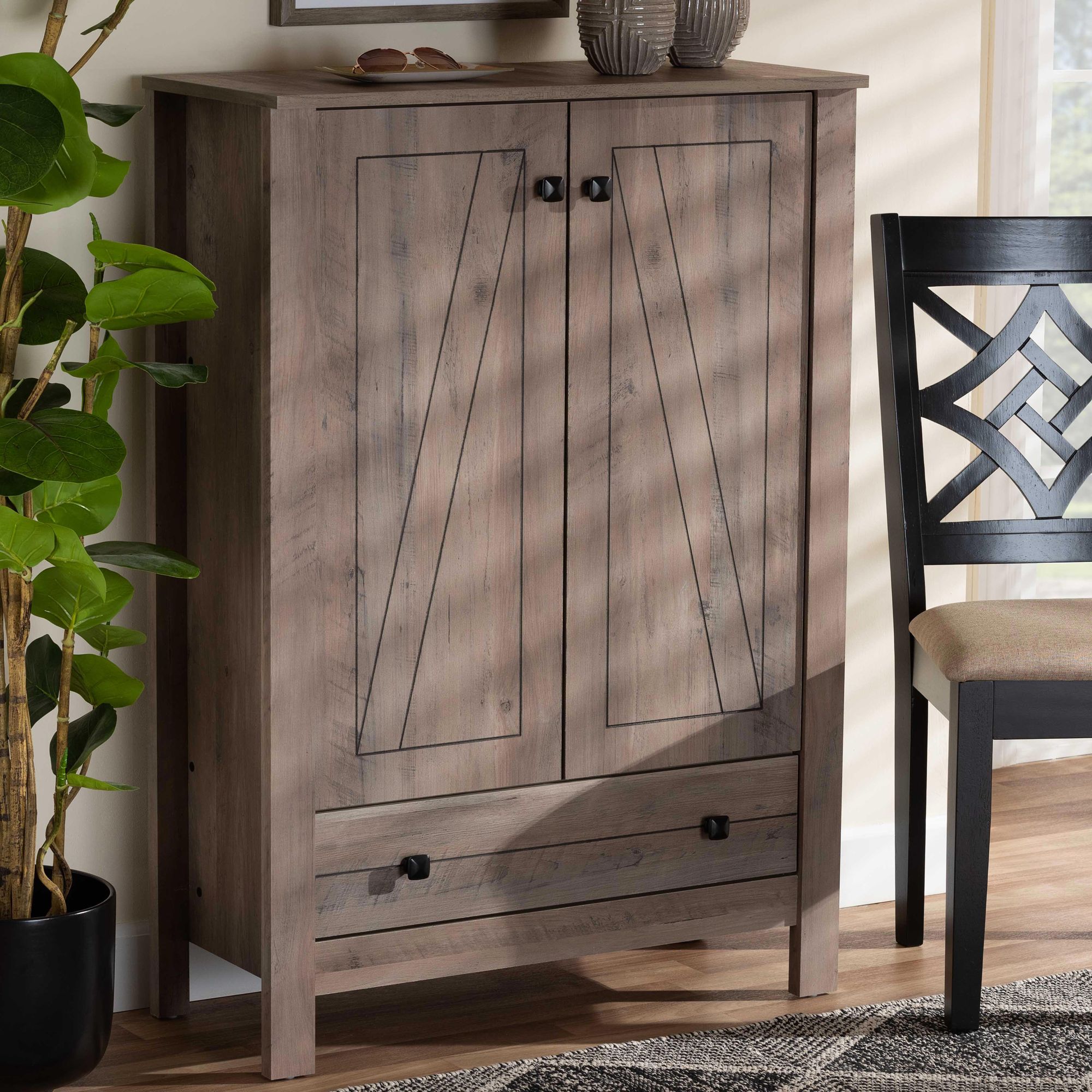 Baxton studio storage online cabinet