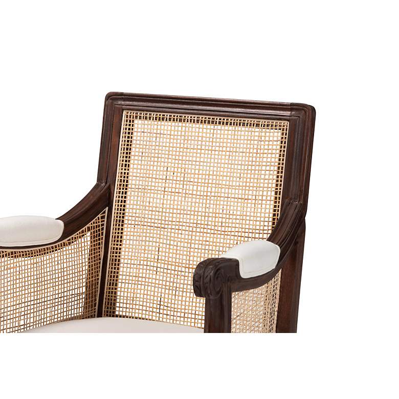 Image 3 Baxton Studio Desmond Dark Brown Wood Accent Chair more views