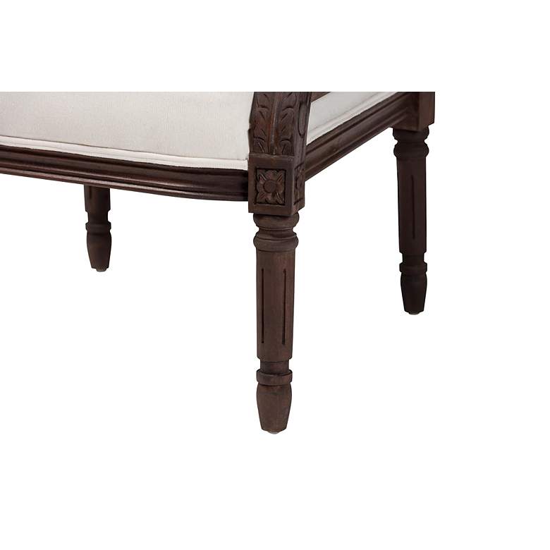 Image 4 Baxton Studio Desmond Dark Brown Wood Accent Chair more views