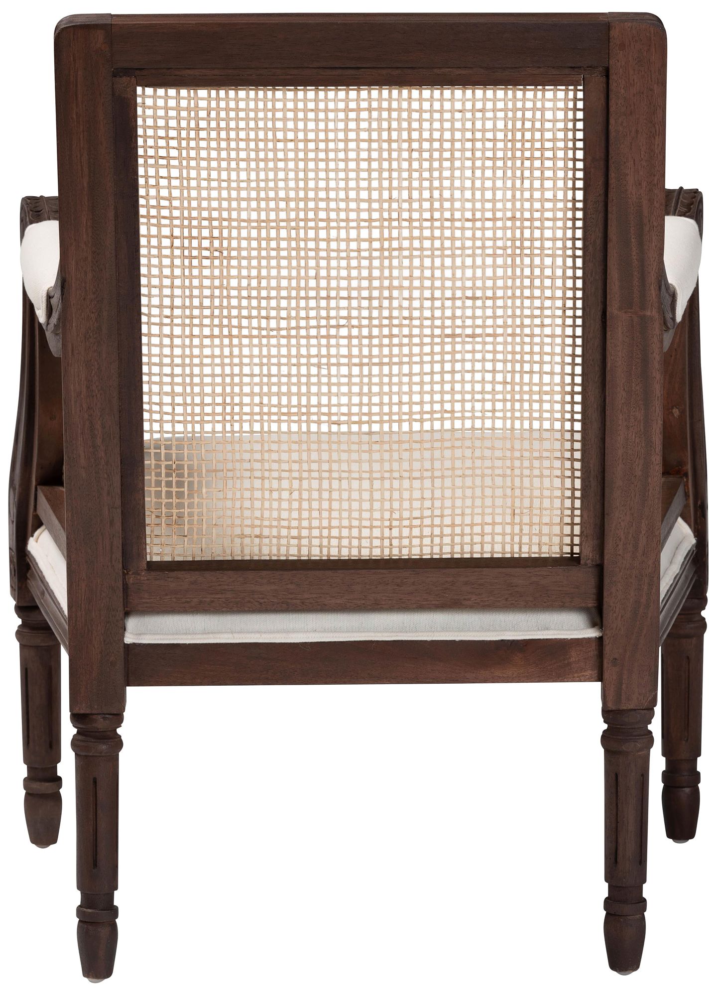 Baxton Studio Desmond Dark Brown Wood Accent Chair