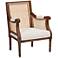 Baxton Studio Desmond Walnut Brown Wood Accent Chair