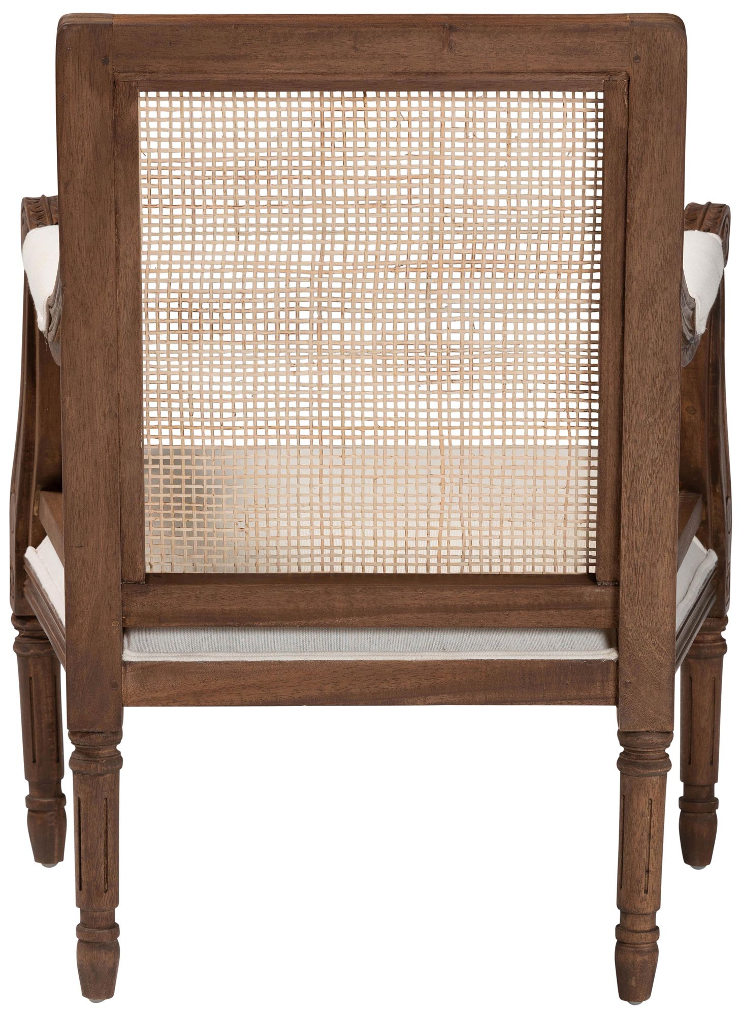 Baxton Studio Desmond Walnut Brown Wood Accent Chair