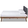 3_Baxton Studio Devan DK Grey Fabric Upholstered Wood Queen Size Platform Bed more views