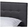5_Baxton Studio Devan DK Grey Fabric Upholstered Wood Queen Size Platform Bed more views