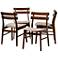 Baxton Studio Devlin Fabric Upholstered 4-Piece Dining Chair Set