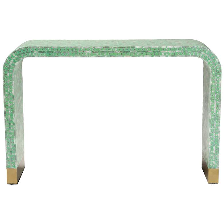 Image 6 Baxton Studio Didrika 45 3/4"W Seafoam Green Console Table more views
