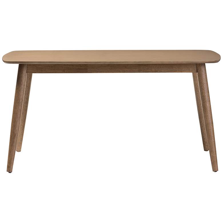 Image 3 Baxton Studio Edna 58 1/2" Wide Oak Light Brown Dining Table more views