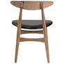 4_Baxton Studio Edna Black and Oak Wood Dining Chair Set of 2 more views