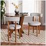 2_Baxton Studio Edric Light Grey Boucle Fabric Wood 2-Piece Dining Chair Set more views