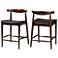 Baxton Studio Eira Counter Stool Set of 2- Counter-height Chair