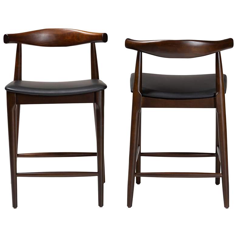 Image 3 Baxton Studio Eira Counter Stool Set of 2- Counter-height Chair more views