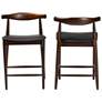 3_Baxton Studio Eira Counter Stool Set of 2- Counter-height Chair more views