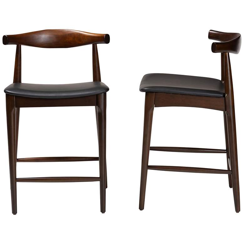 Image 4 Baxton Studio Eira Counter Stool Set of 2- Counter-height Chair more views