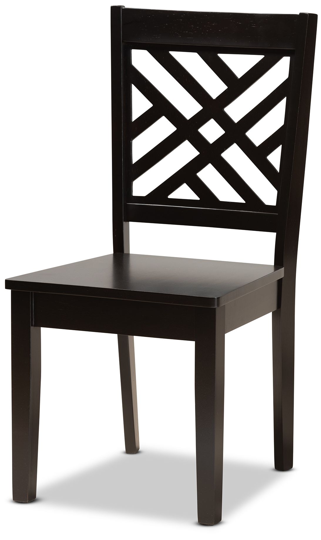 Image 4 Baxton Studio Ela Dark Brown Wood 7-Piece Dining Set more views