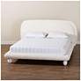 1_Baxton Studio Eladio Modern Luxe Ivory Boucle Fabric Queen Size Bed