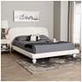 3_Baxton Studio Eladio Modern Luxe Ivory Boucle Fabric Queen Size Bed more views