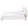 4_Baxton Studio Eladio Modern Luxe Ivory Boucle Fabric Queen Size Bed more views