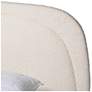 6_Baxton Studio Eladio Modern Luxe Ivory Boucle Fabric Queen Size Bed more views