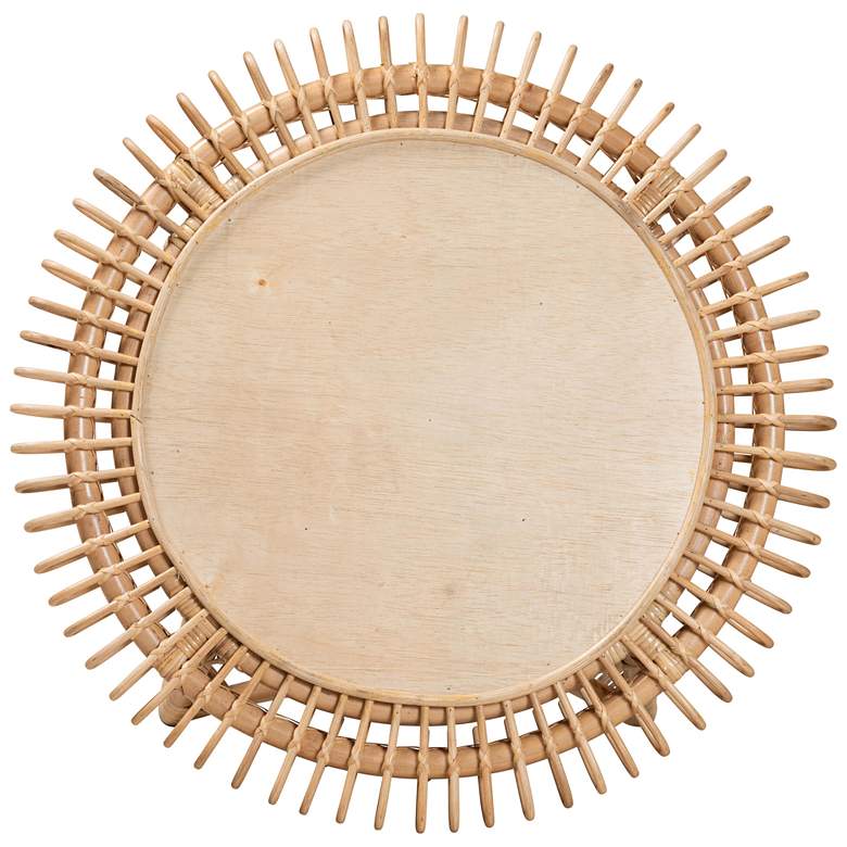 Image 3 Baxton Studio Elani 31"W Natural Brown Rattan Coffee Table more views