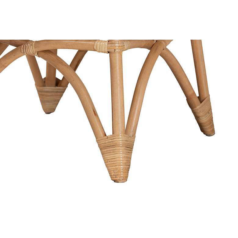Image 4 Baxton Studio Elani 31"W Natural Brown Rattan Coffee Table more views