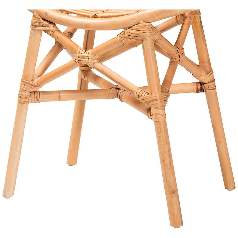 Image 4 Baxton Studio Elgon Natural Brown Footstool more views