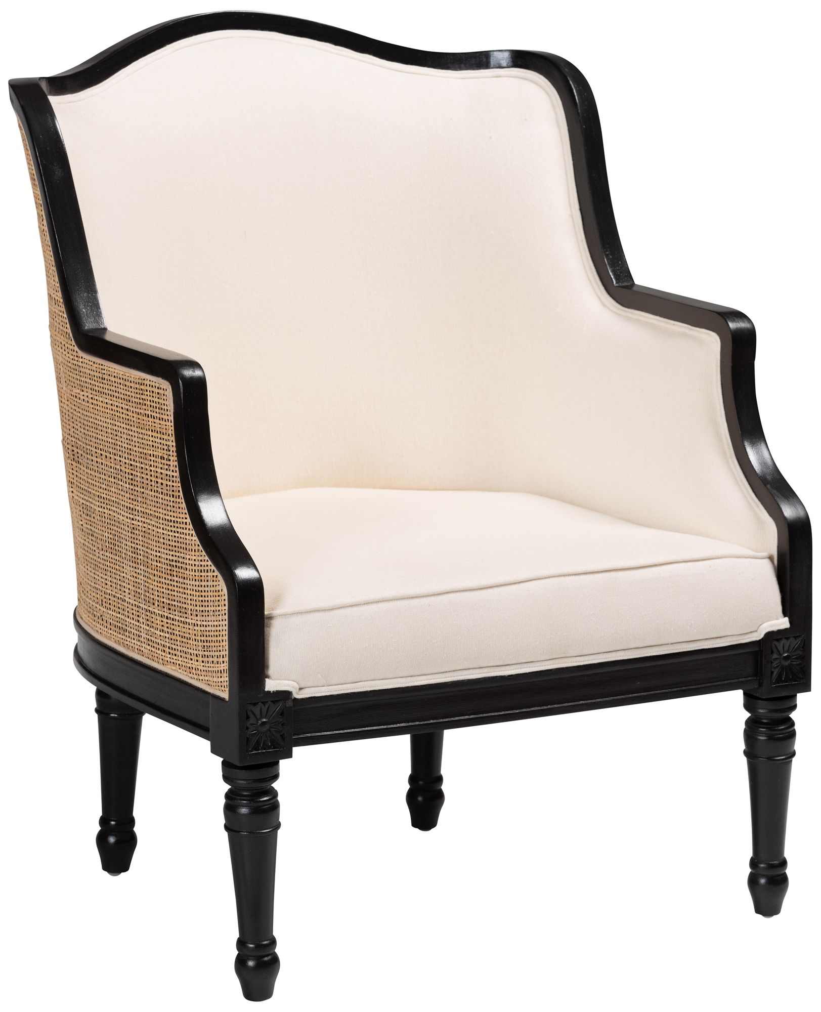 Image 2 Baxton Studio Elizette Black Wood Accent Chair