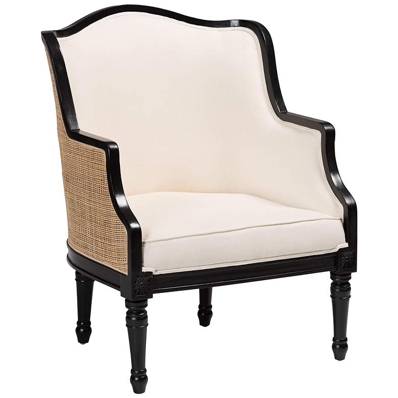 Image 2 Baxton Studio Elizette Black Wood Accent Chair