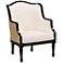 Baxton Studio Elizette Black Wood Accent Chair