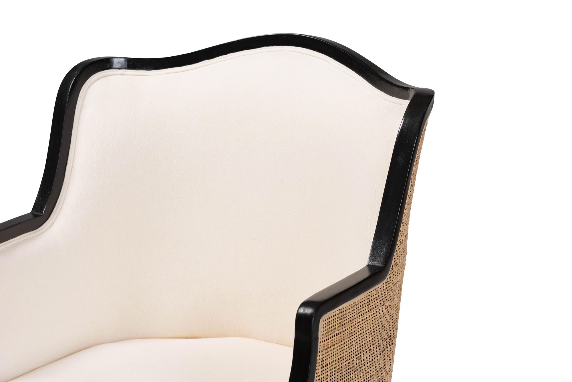Image 3 Baxton Studio Elizette Black Wood Accent Chair more views