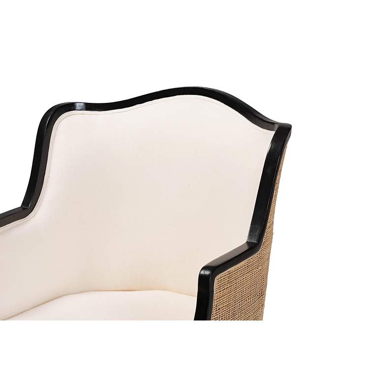 Image 3 Baxton Studio Elizette Black Wood Accent Chair more views