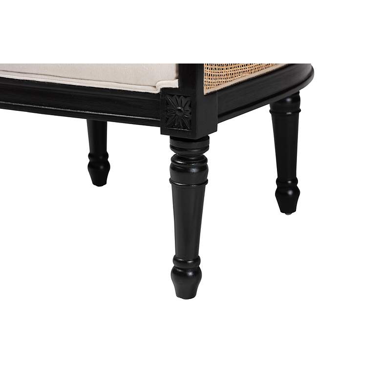 Image 4 Baxton Studio Elizette Black Wood Accent Chair more views